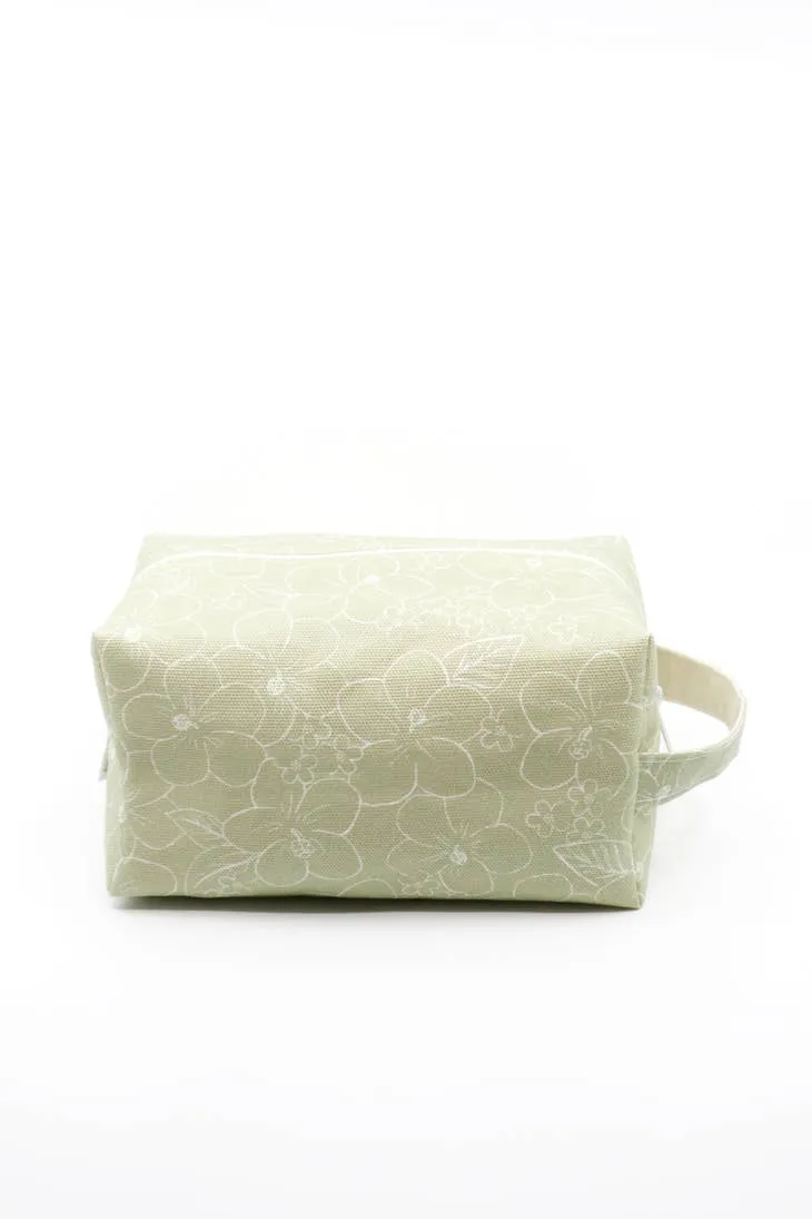 Makeup Bag - Olive Florals